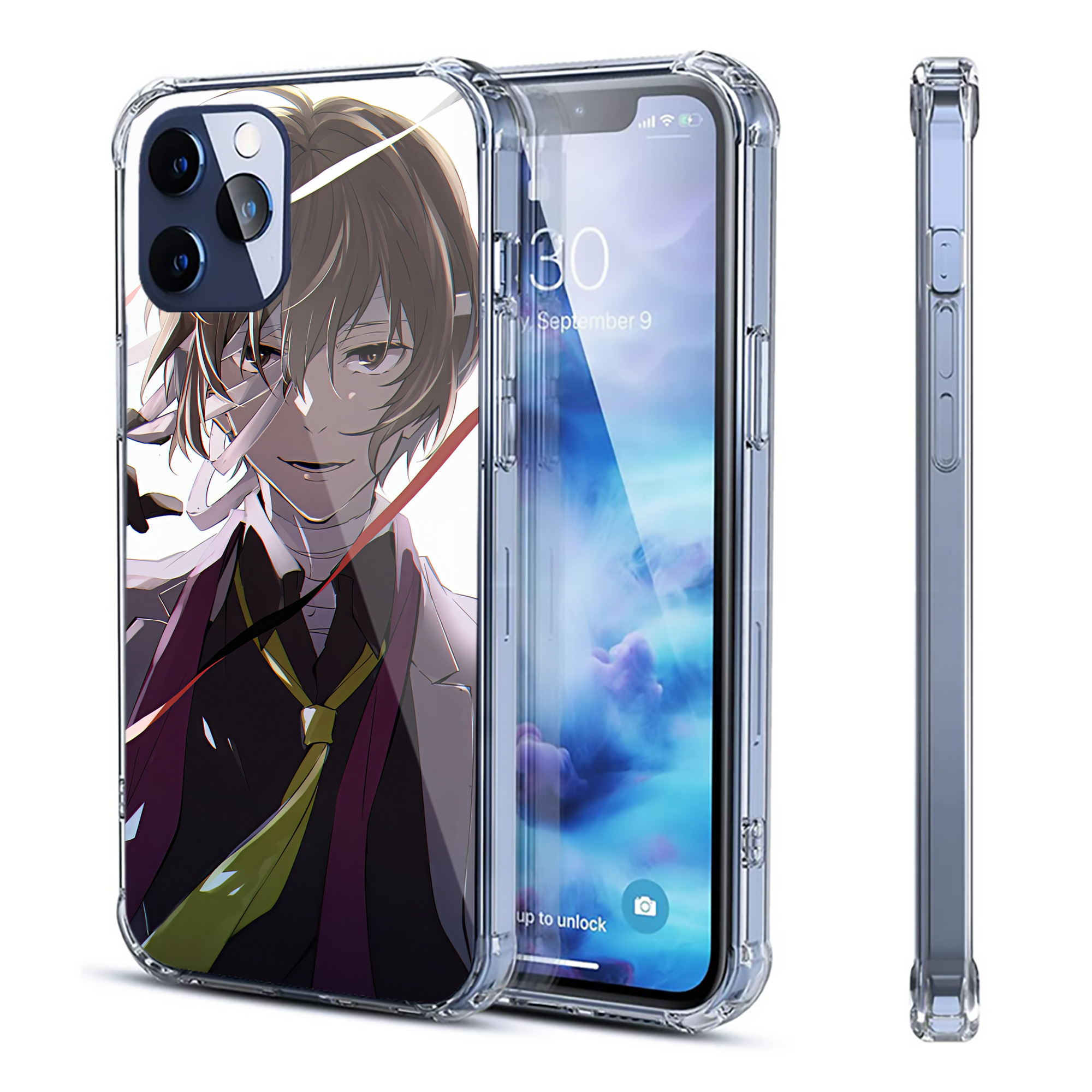 （画像用） 文豪ストレイドッグス Bungo Stray Dogs 【iPhone 12シリーズ対応】透明スマホケース（クリアソフトケース）